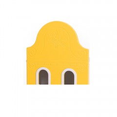 Kolorowe miasteczko - drzwiczki żółte