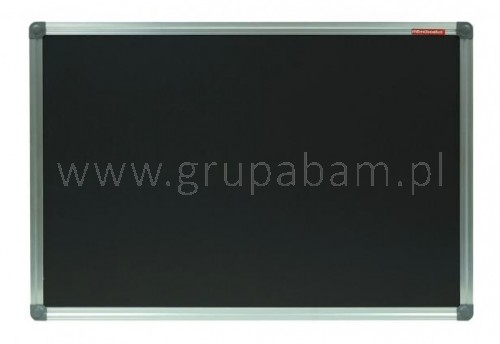 tablica kredowa, magnetyczna, czarna, rama aluminiowa Classic 900x600