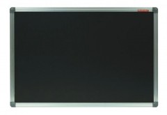 Tablica kredowa, magnetyczna, czarna, rama aluminiowa Classic 2000x1200
