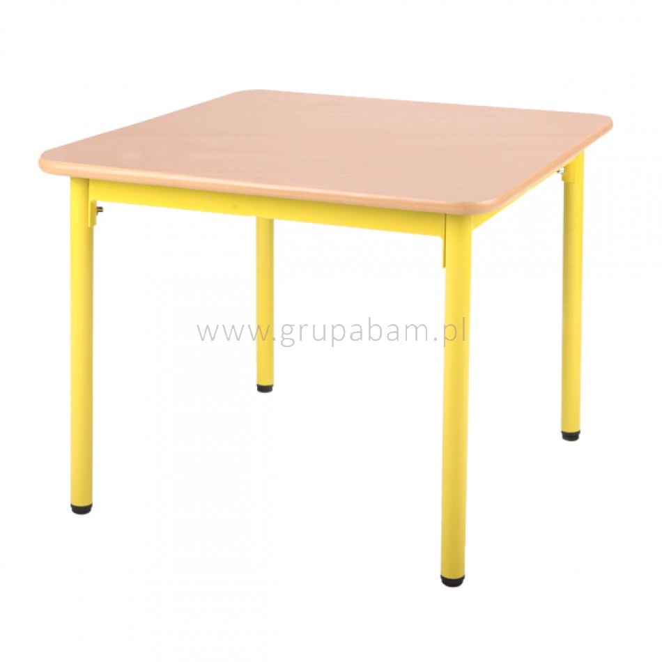 Stół przedszkolny Bambino 65x65 cm kwadratowy