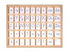 Ruchomy alfabet. Litery pisane
