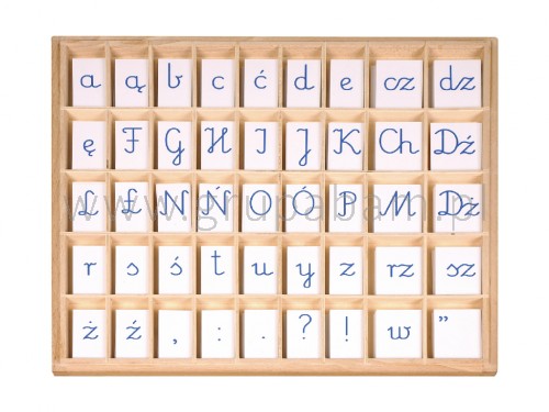 Ruchomy alfabet. Litery pisane