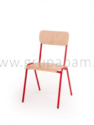 Krzesło rozm. 5 wys. 43 czerwone