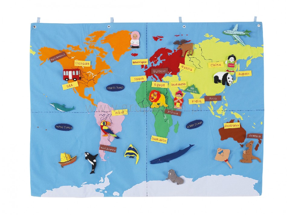 Makatka Mapa świata