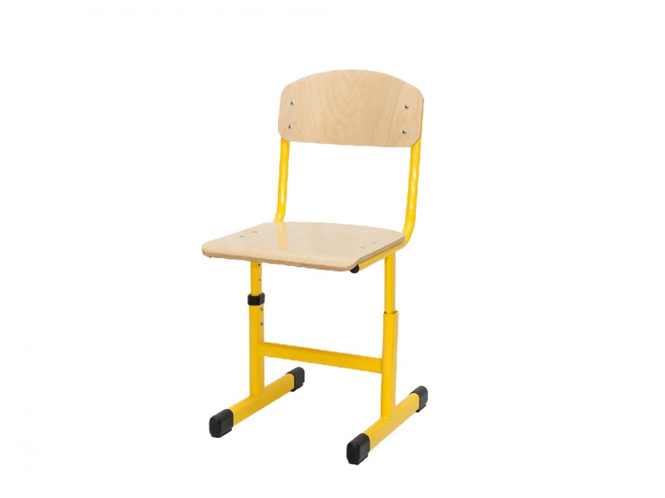 Krzesło regulowane żółte 4-6