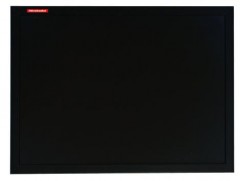 Tablica czarna kredowa w ramie drewnianej lakierowanej czarnej 800x600