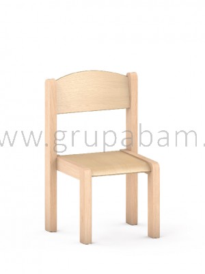 Krzesełko bukowe wys. 21 cm naturalne