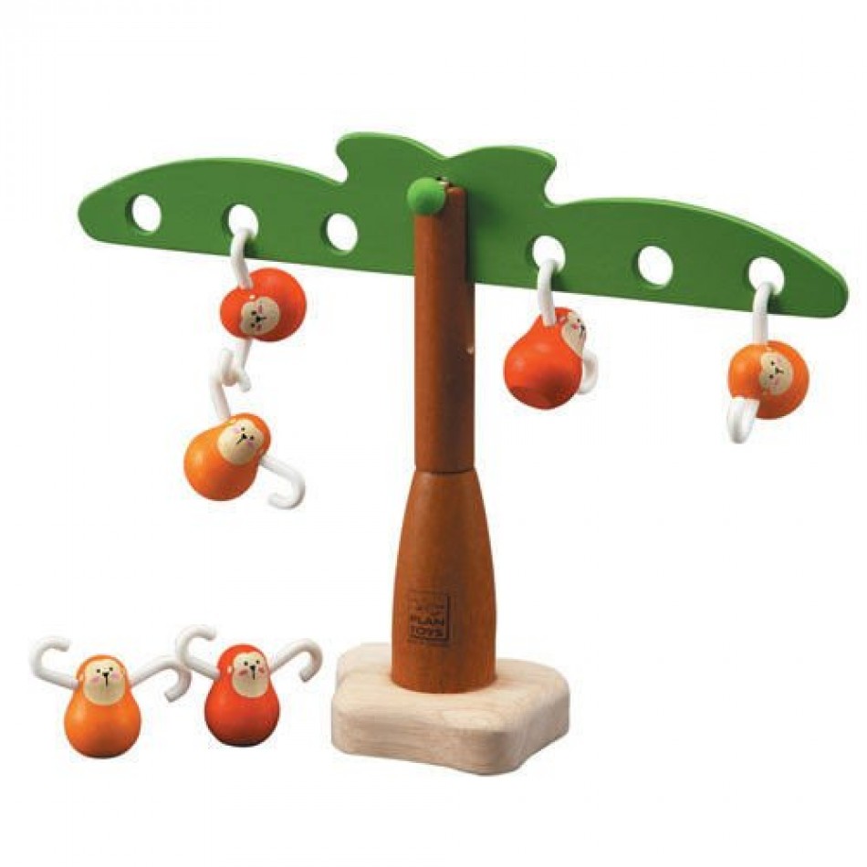 Zabawka zręcznościowa Balansujące małpki, Plan Toys®