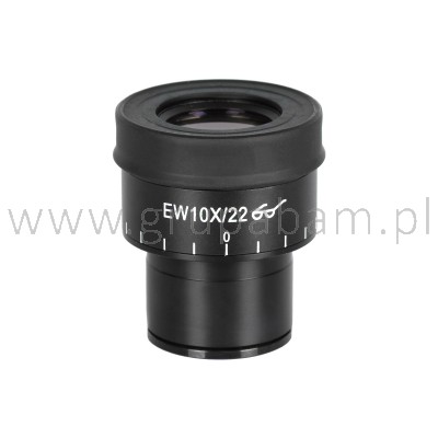 Okular mikrometryczny EW10x/22 z krzyżem i podziałką (DO IPOS)