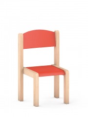 Krzesełko bukowe wys. 21 cm czerwone
