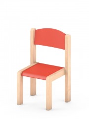 Krzesełko bukowe wys. 21 cm czerwone