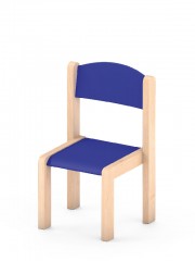 Krzesełko bukowe wys. 21 cm niebieskie