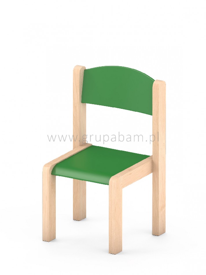 Krzesełko bukowe wys. 21 cm zielone