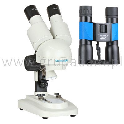 Mikroskop StereoLight + Lornetka Voyager S 10x32