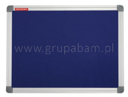 Tablica filcowa niebieska w ramie aluminiowej 1500x1000 mm