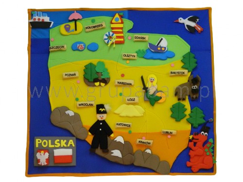 Mapa Polski - makatka