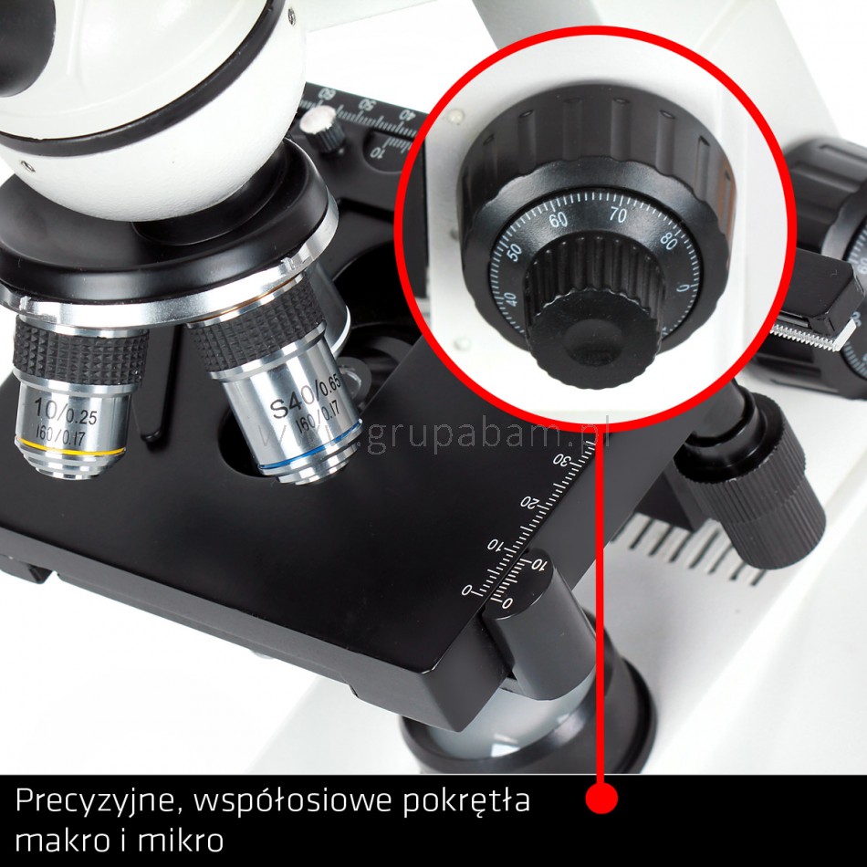 Mikroskop BioStage II (powiększenie od 40x do 1000x)