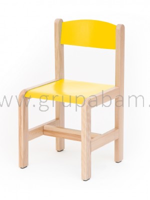 Krzesełko bukowe wys.35 cm z filcowymi zaślepkami
