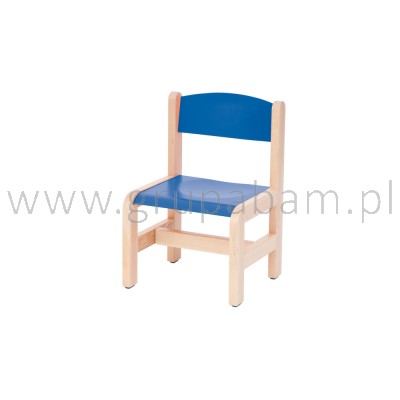 Krzesełko bukowe  -  niebieskie (1)