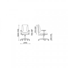 Krzesło QUATRO R2C steel 04 chrome z mechanizmem Active-1