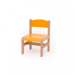 Krzesełko bukowe -  pomarańczowe (1)