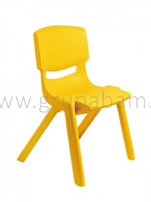 Krzesło wys 26 żółte