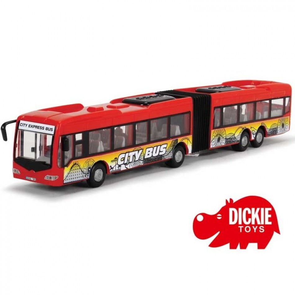 Przegubowy Autobus City Express 46cm  czerwony Dickie