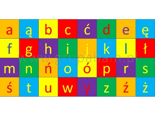 Dywan Polski alfabet