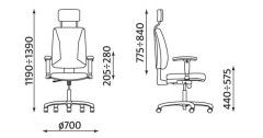 Krzesło QUATRO HRU R2C steel 04 chrome z mechanizmem Active-1