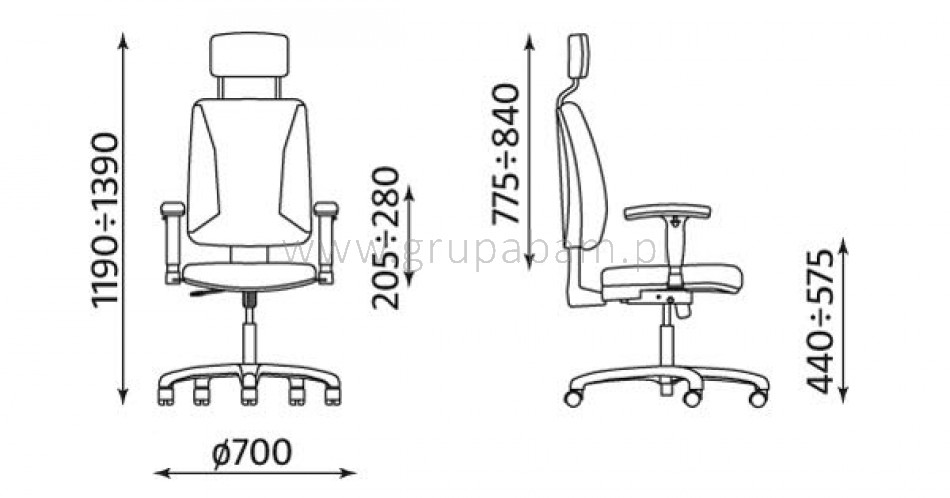 Krzesło QUATRO HRU R2C steel 04 chrome z mechanizmem Active-1