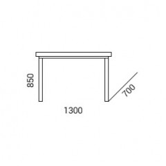 Stół warsztatowy bez szafek 1300x700x850